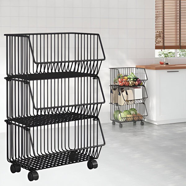 Wózek z 3 koszami | CARTSTACK