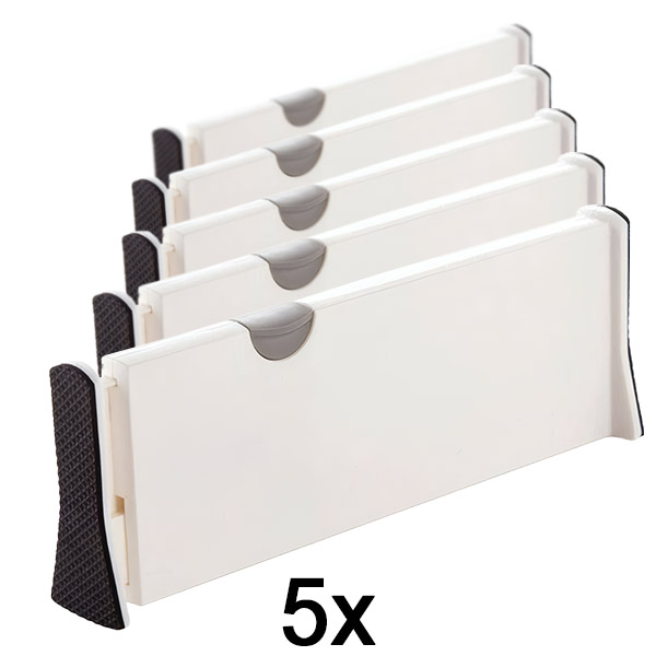 5x Regulowana przegroda do szuflad lub Półek | DIVISERINO  + E-book