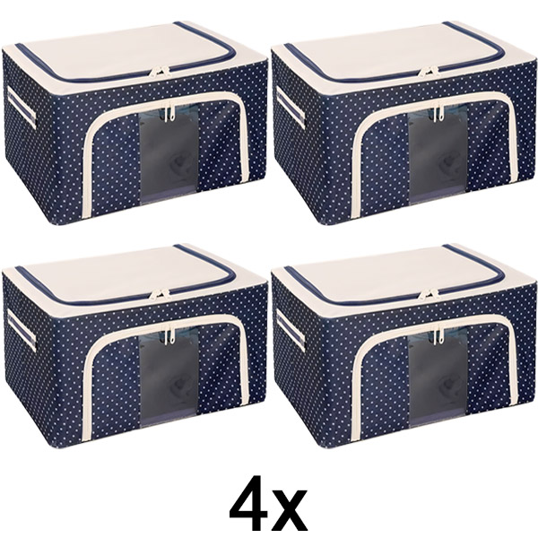 4x Pojemnik do przechowywania ubrań | STACKBOX