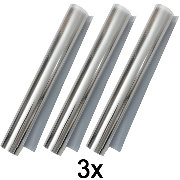 3x Samoprzylepna folia lustrzana (45 x 200 cm) | FOILBLISS