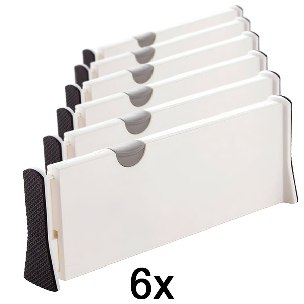 6x Regulowana przegroda do szuflad lub Półek | DIVISERINO  + E-book