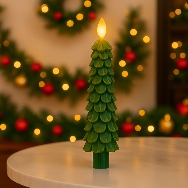 Migocząca świeca świąteczna bez płomienia | CANDLETREE