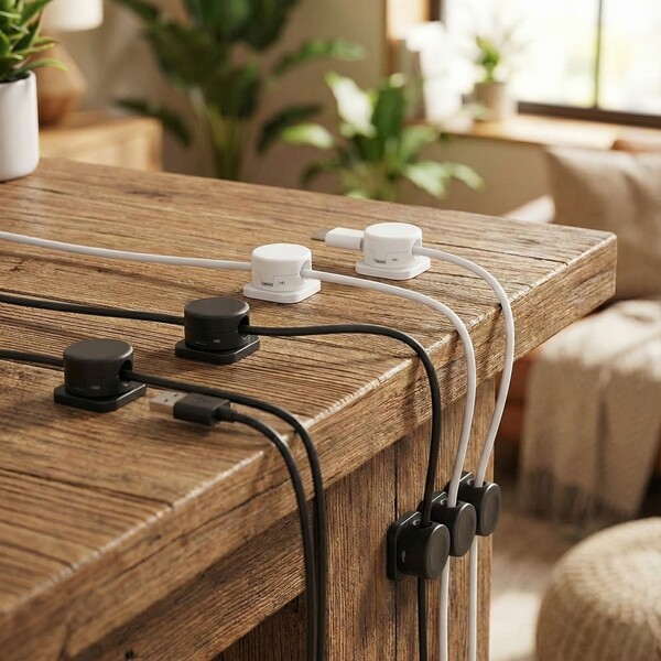 Magnetyczny organizer kabli z klejem | CABLIP