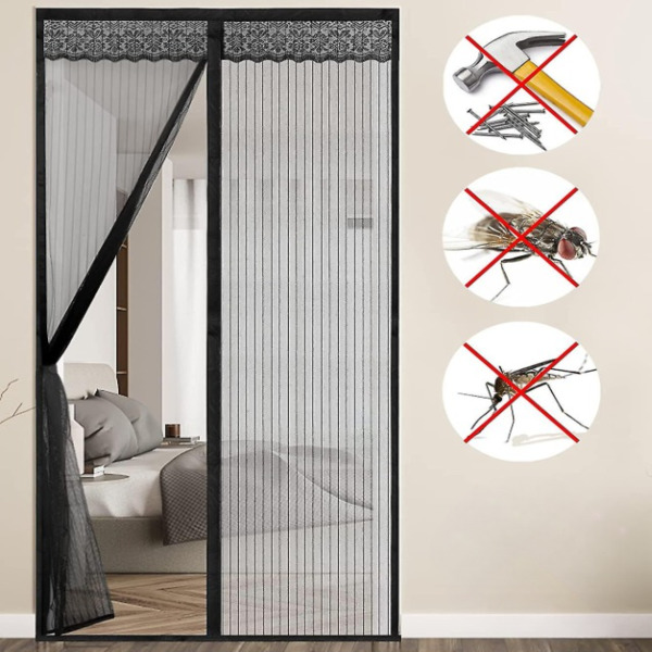Magnetyczna moskitiera na drzwi, samoczynnie zamykająca się | INSECTPROTECT